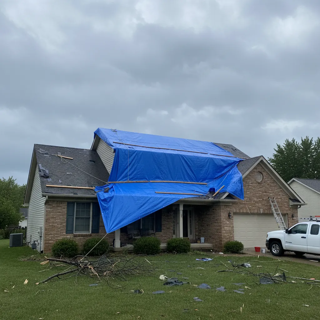 Illustrative emergency roofing services example
