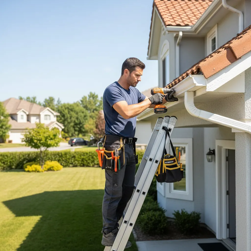 Illustrative gutter repair example