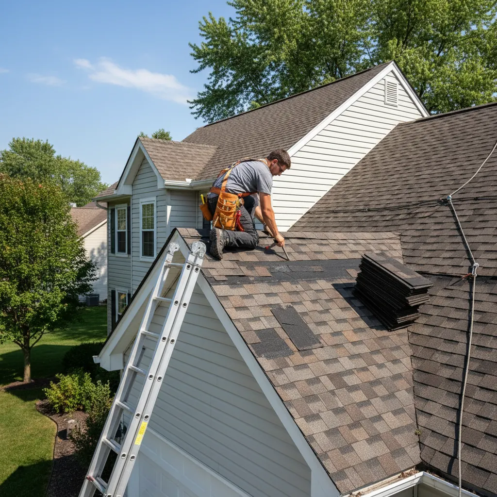 Illustrative roof repair example