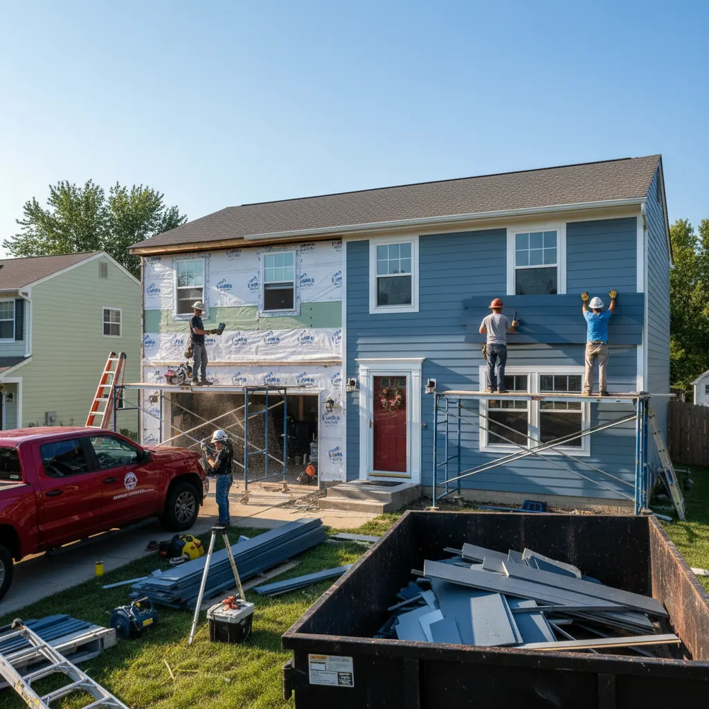 Illustrative siding replacement example